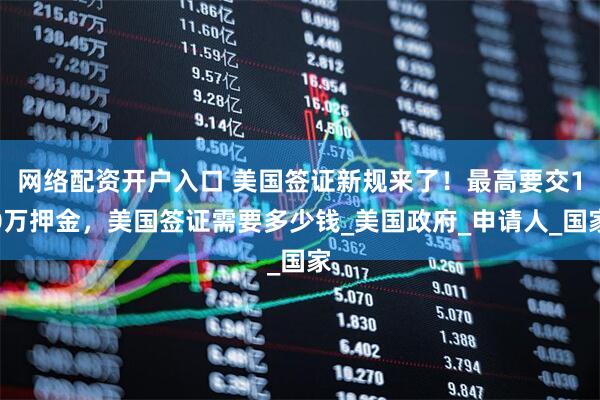 网络配资开户入口 美国签证新规来了！最高要交10万押金，美国签证需要多少钱_美国政府_申请人_国家